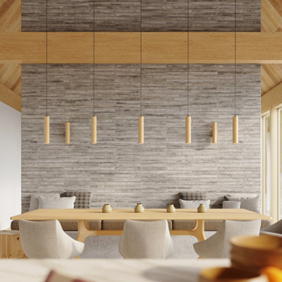 Solid Wood Flush Mounted Sconce