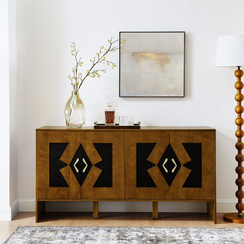 Armoire moderne 60 po avec rangement Christman, Brun