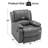 35" Wide Faux Breathable Leather Manual Upholstered Recliner Chair-161595326