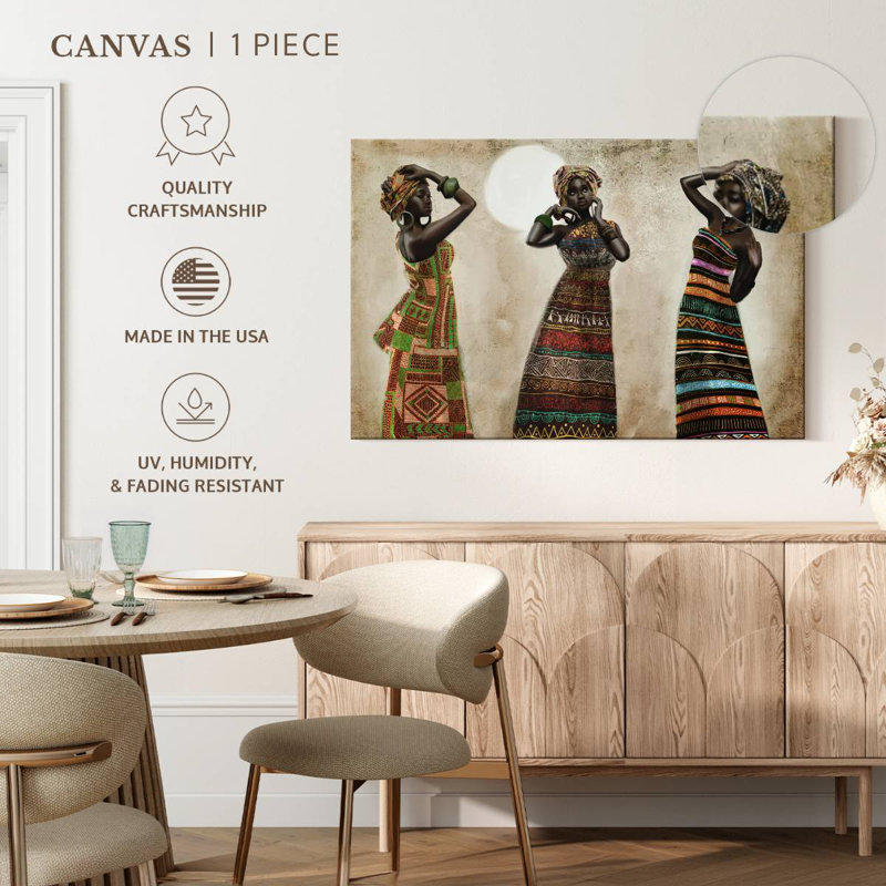 Leisha African Elegance, 34" H x 51" W