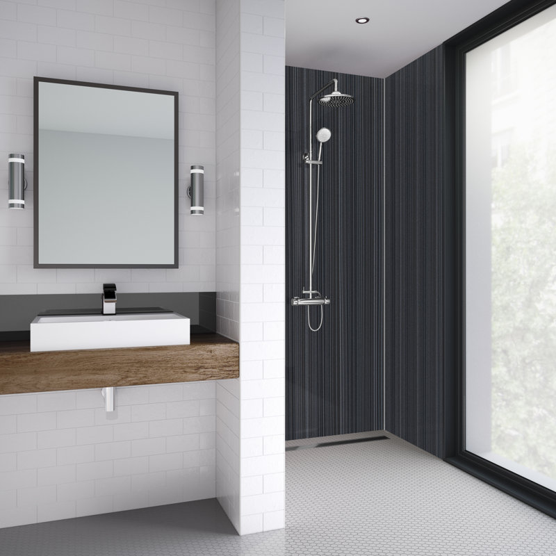 120mm W x 242mm H Decorative Wall Panel with Glass