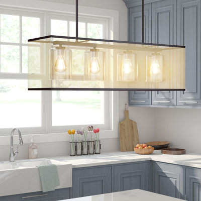 Salisbury 4 - Light Antique Bronze Kitchen Island Pendant