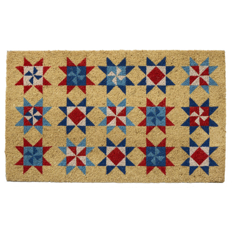 Patriotic Quilt Doormat 18x30