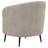 Glynes Upholstered Channel Back Curved Chair Beige-666693635