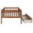 Twin Daybed With Two Drawers, Walnut Color - Solid Wood Frame For Extra Support Size Bed Drawers In , Space, Multi-Functional-538049044-538049051