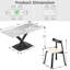 Ensemble de table de salle à manger 7 pièces 7 pièces avec 6 chaises en similicuir-116240327-116240330
