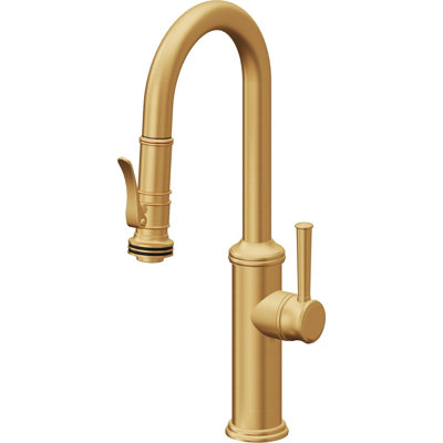 Davoli Pull-Down Prep/Bar Faucet with Squeeze Sprayer