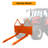 46" Pin-On Pallet Forks Attachment With Quick Attach Mount, Universal Skid Steer Forks With Hitch Ball Hole for Tractors and Loaders, Orange