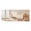 Lit simple en bois avec clôture, blanc