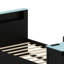 Lit de détente tout-en-un avec lit gigogne rétractable, bureau d'étude, bande à DEL intelligente et prises de courant USB-1858100608