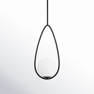 Alain Single Light Glass Dimmable Pendant