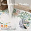 Tapis à bord ondulé floral GROMIA-1303029491