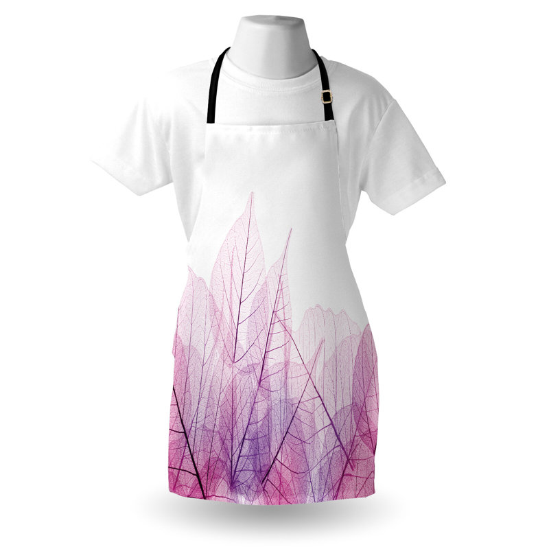 Bungalow tablier de fleurs roses unisexes Spring Time Fantasy taille adulte rose mauve
