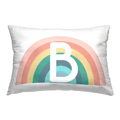 Coussin Rainbow Initiale
