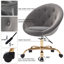 Chaise de bureau ergonomique rembourrée en velours-703780983