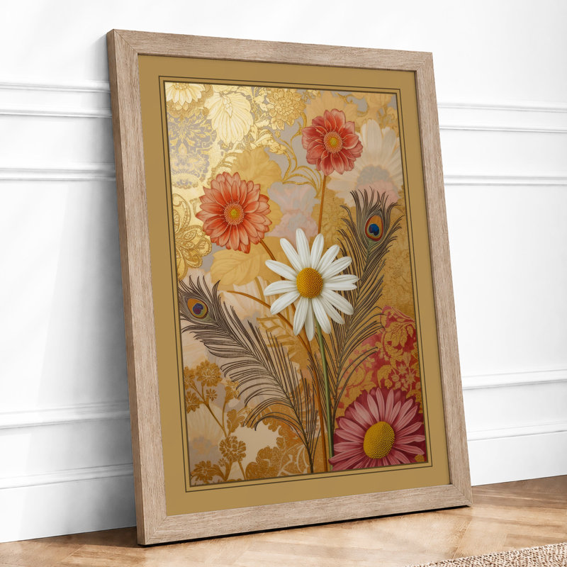 Bloom Cluster Botanical - Framed Print, A1 - 84.1 x 59.4 cm, Oak