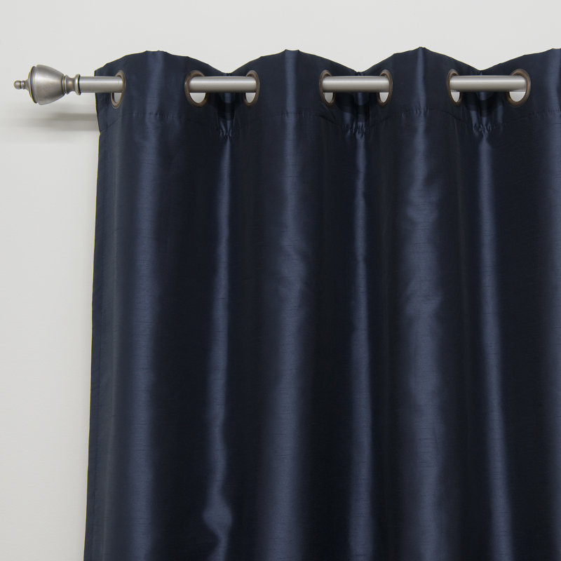 Julianni Blackout Curtain Pair, Navy, 52" W x  84" H