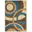 Tapis abstrait beige / brun Adonia-1398051249