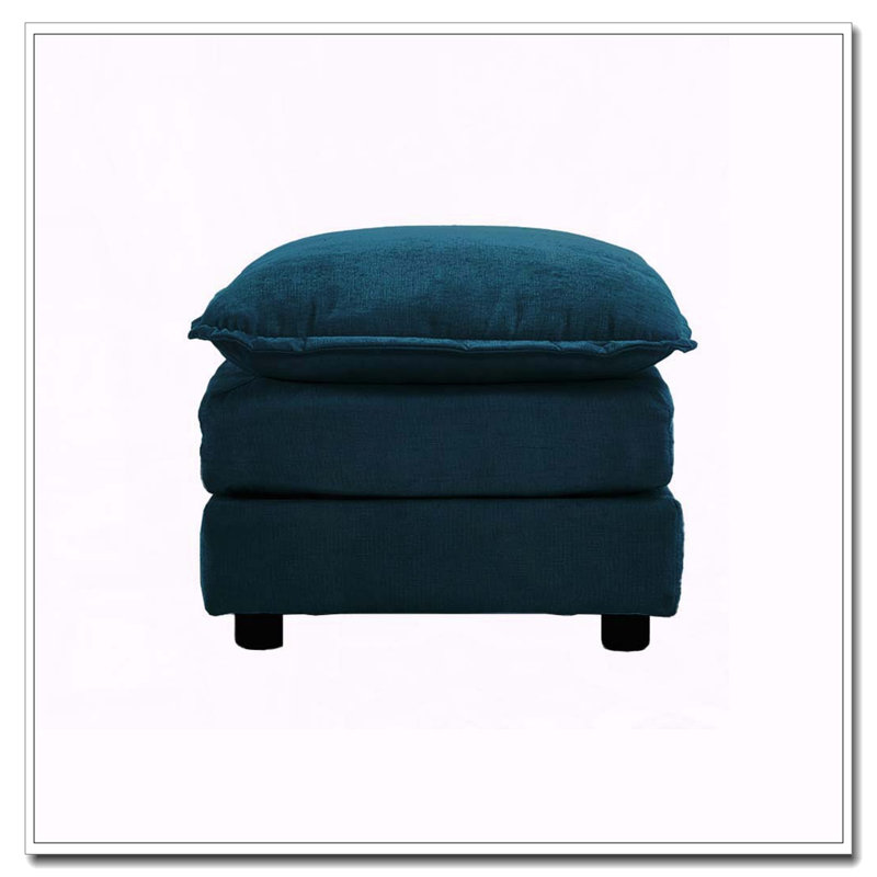 Repose-pieds en chenille, Bleu