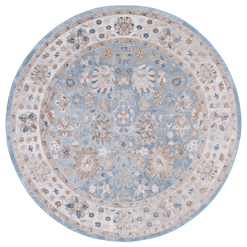 Ellwood 214 Performance Oriental Rug, Round 6'5"