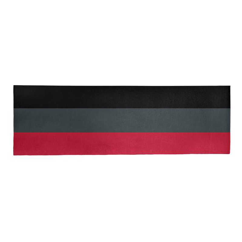 Tapis gris acier NHS, Tapis de couloir 2 pi 6 po x 8 pi
