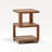 3-Tier Wooden End Table With Wheels, Walnut Finish-661924526