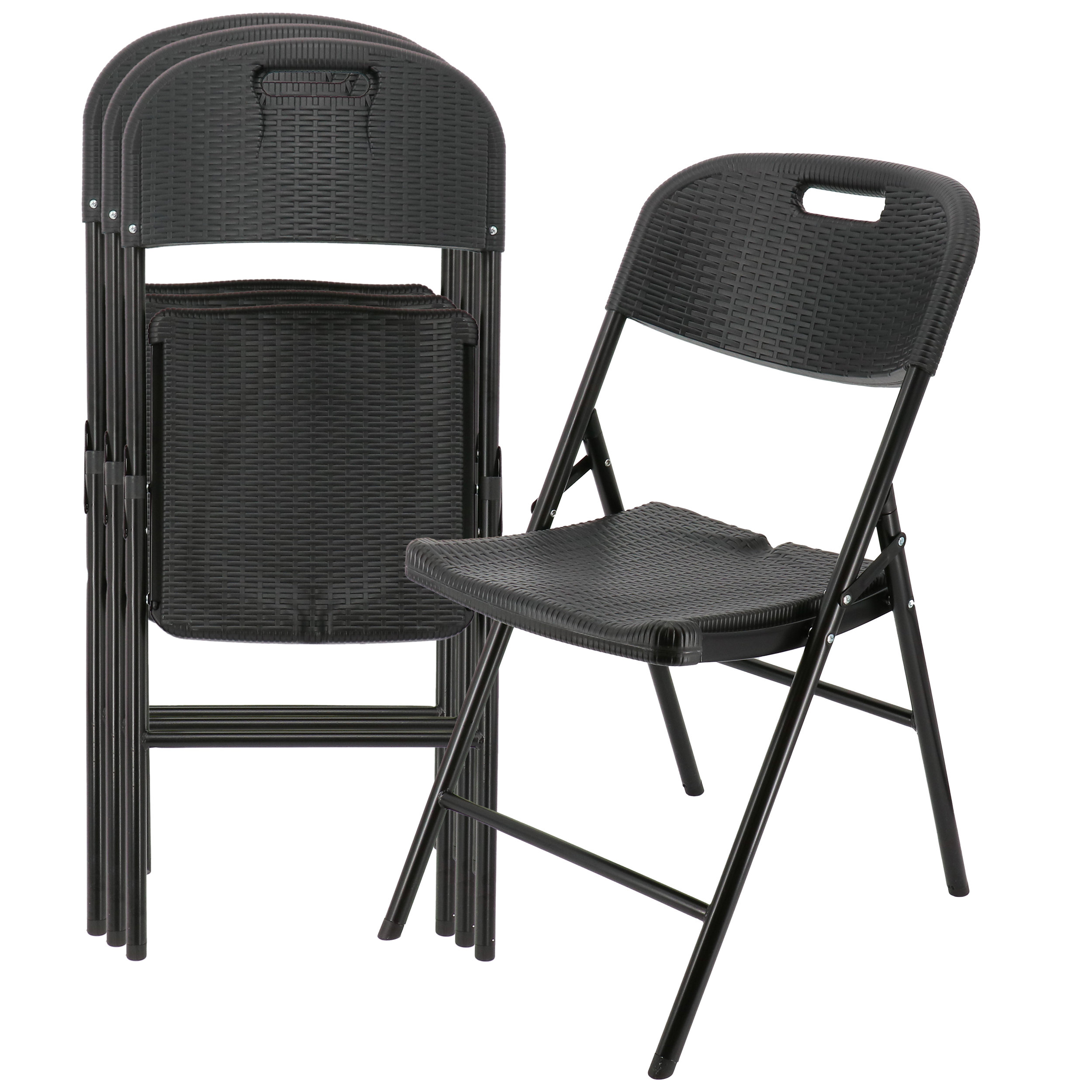 Inbox Zero Leshaun Plastic / Resin Banquet Folding Chair Folding Chair