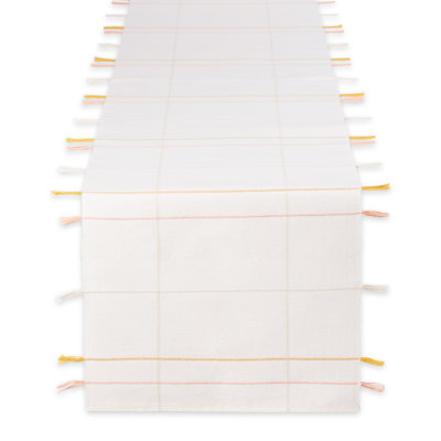 Chemin de table rayé en coton Thinder
