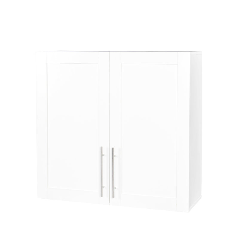 Armoire empilable, l 12,03 po x l 31,15 po x H 30,28 po, blanc - intérieur spacieux avec tablettes mobiles et cloison réglable pour armoire de rangement h 30,28 po