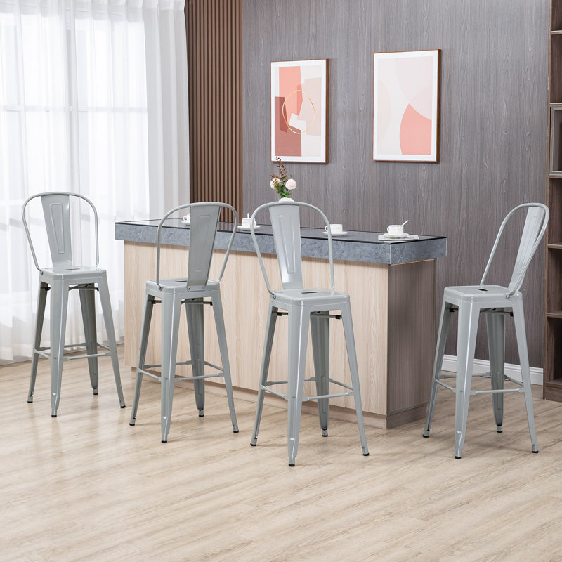 Tabouret de bar 30 po Monkstown, Gris