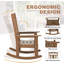 Chaise berçante d'extérieur en PEHD Theado-1180834471