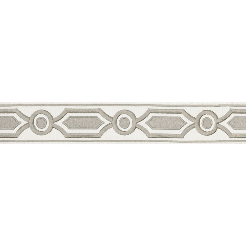 Treillis Passementerie Ganden Fabric, Gray
