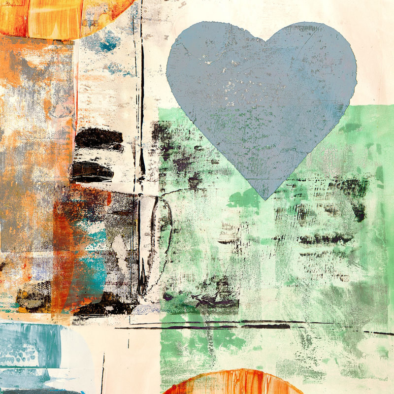 1PW6189 Pop Love #2 (Heart) - Wrapped Canvas Print, 70cm H x 70cm W