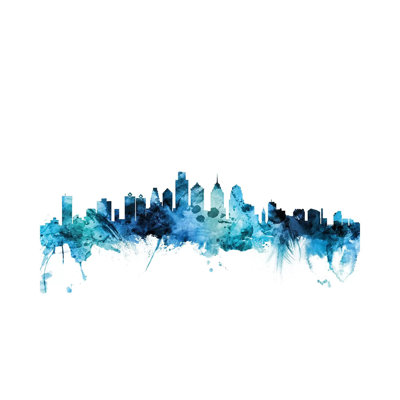Philadelphia, Pennsylvania Skyline by Michael Tompsett - Wrapped Canvas Gallery-Wrapped Canvas Giclée
