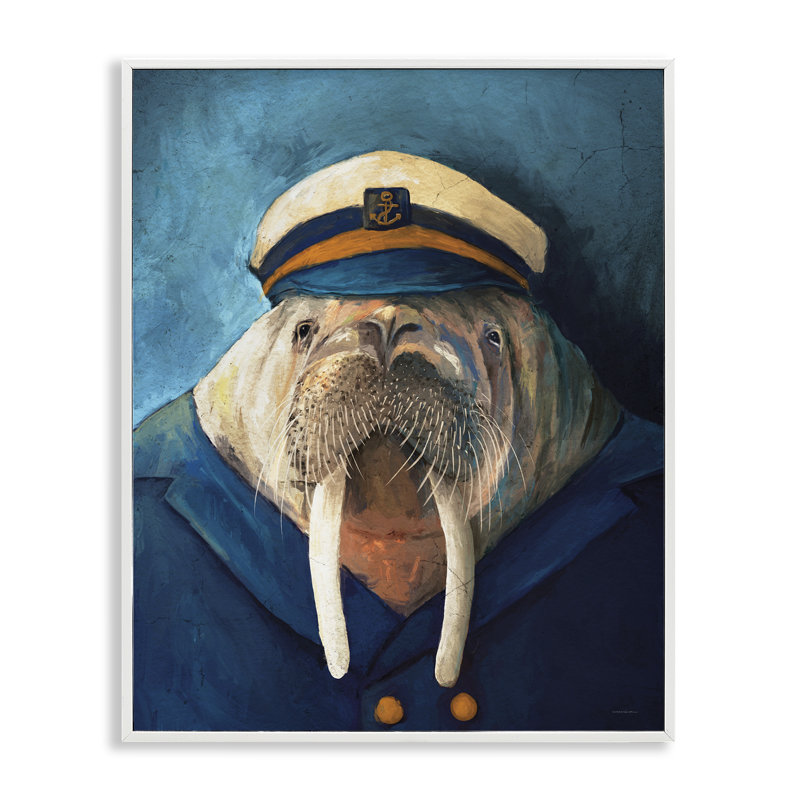 «Sailor Captain Walrus», estampe numérique, design par Kamdon Kreations, H 30 po x l 24 po