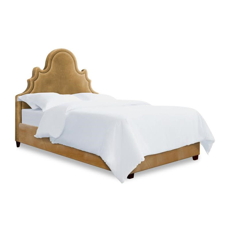 Amalie Upholstered Bed, Full, Cashew