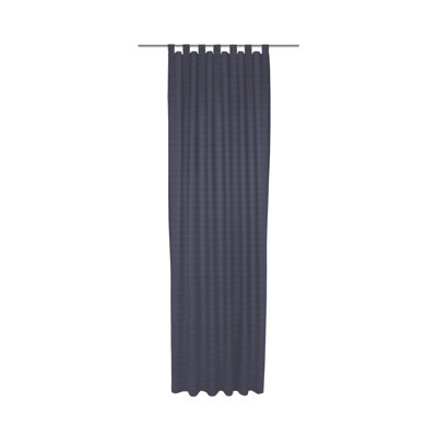 Uni Collection Light 100% Cotton Opaque Tab Top Single Curtain Panel
