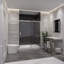 Porte de douche coulissante simple sans cadre 48 "x H 76" Rhodes-52233378