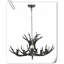 Luminaire suspendu à DEL 5 lumières en laiton antique Lights-98179870