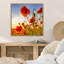 «Fascinating Poppies» par Dirkes, reproduction d'art sur toile encadrée-14223103