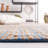 Oullins Natural Fiber Flat Weave Jute/Cotton Striped Rug in Blue/Natural-871232444