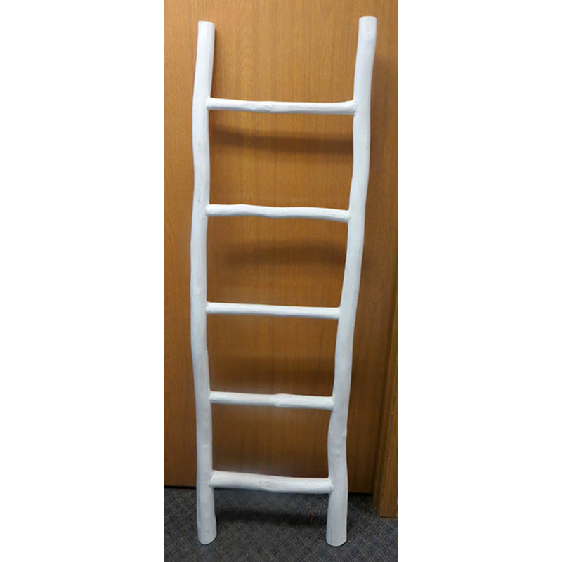 MGP Teak 66"H White Log Ladder