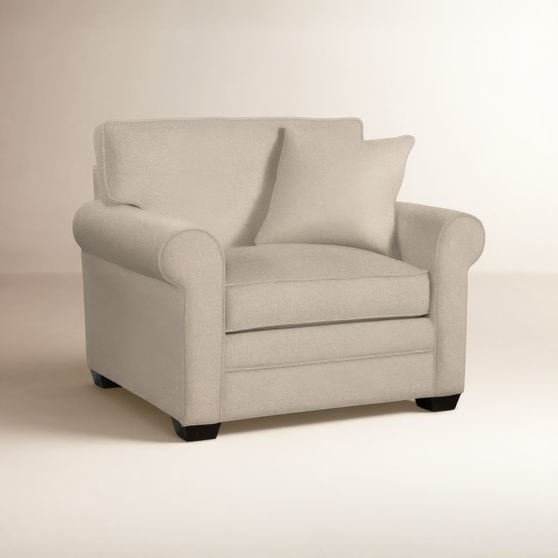 Bedford Upholstered Accent Chair, Beige Sugar Performance; 0863-93, Mineral