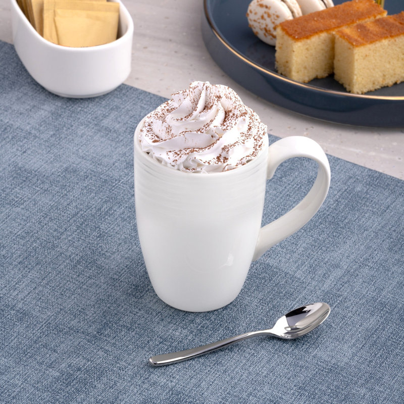 ECLIPSE Premium Porcelain Non Stackable Coffee Mug , 10oz