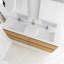Meuble-lavabo double autoportant 72 po avec plateau en résine intégré 72 po-904313845