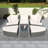 Ensemble de canapé d'extérieur en osier 6 pièces avec table basse-1724041069