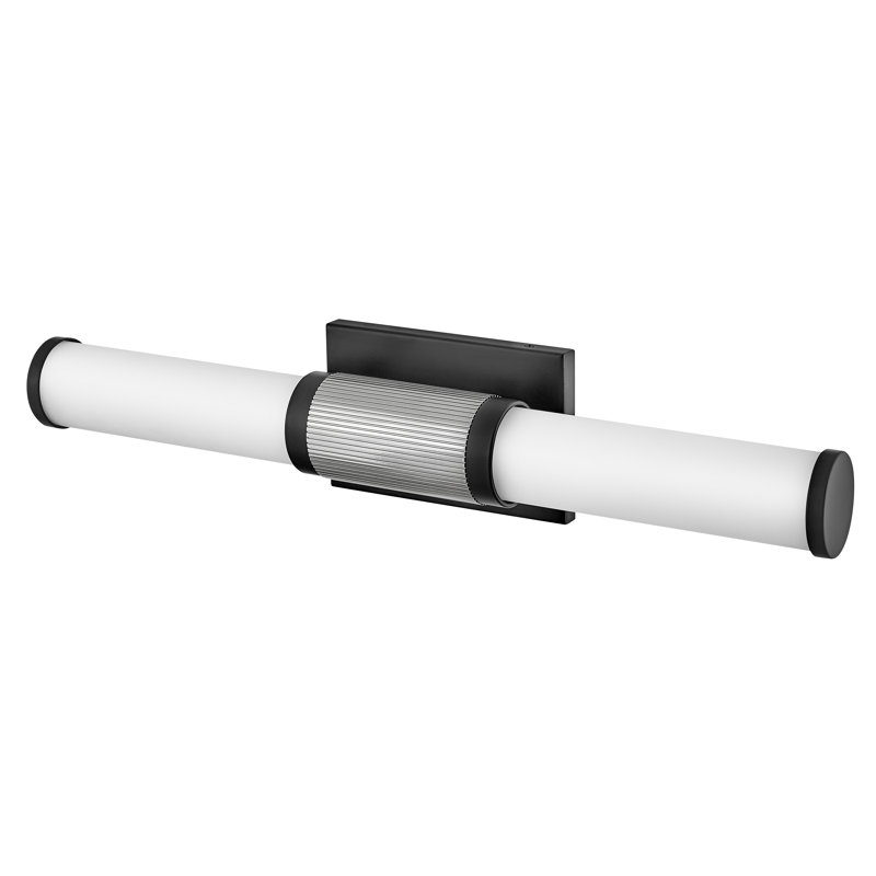 Zevi 2 - Light Dimmable LED Bath Bar, Black/Chrome