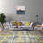NELE Machine Washable Modern Lattice Area Rug Yellow/Blue Multi-82967215