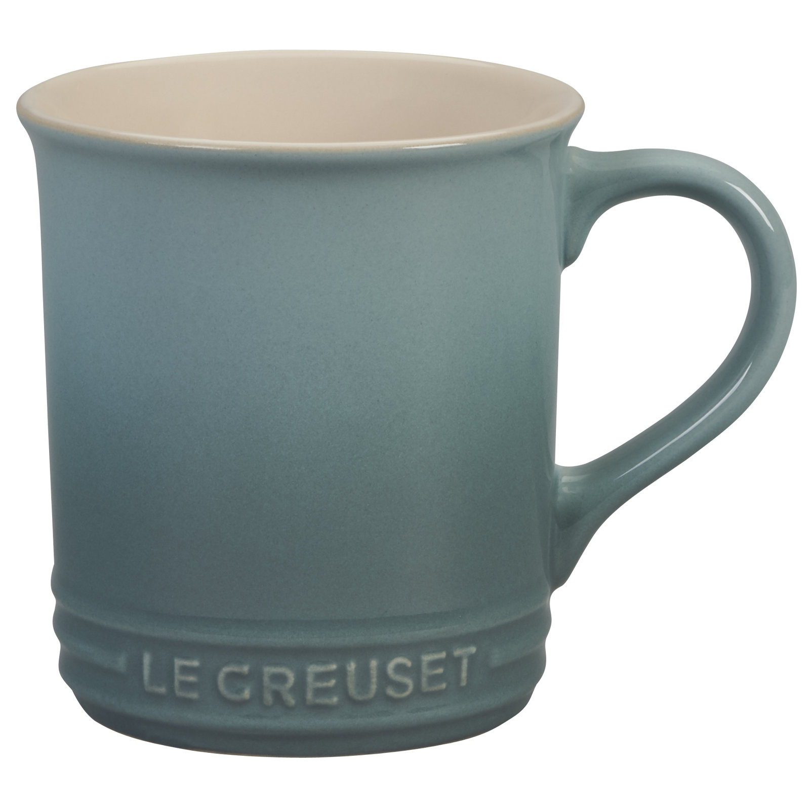 Le Creuset Stoneware Mug, 14 oz., Sea Salt, 4, Sea Salt
