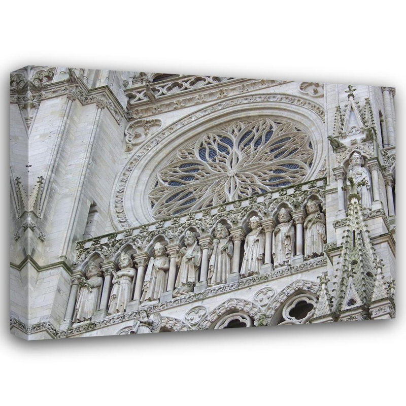 Façade de la cathédrale Notre-Dame, H 18 po x l 24 po